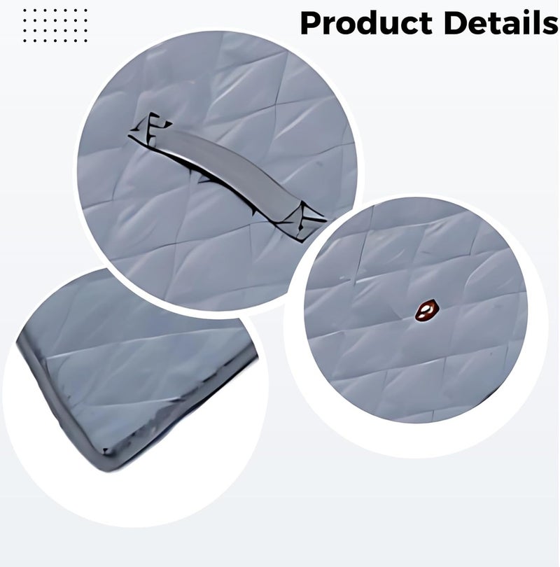 39.4 X 29.1 in Waterproof Pet Mat, Foldable Sofa Bed for Dogs and Cats, Travel-Ready and Washable for Outdoor and Car Use, Grey - Image 2