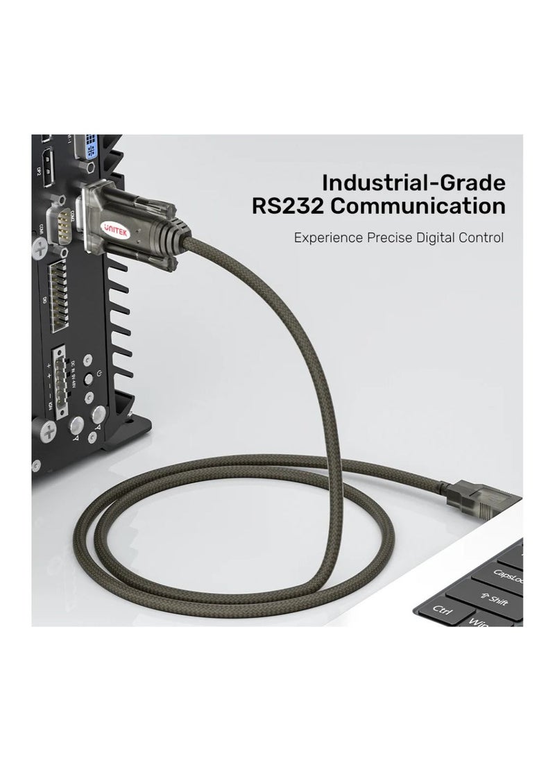 UNITEK UNITEK High-Speed USB-A to RS232 DB9 Female Serial Cable Adapter for Legacy Device Connectivity and Data Transfer  - Image 3