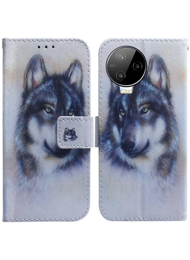 إيروريكس جراب لهاتف Infinix Note 12 Pro 4G، جراب جلدي أفقي قابل للطي برسومات ملونة - Image 1