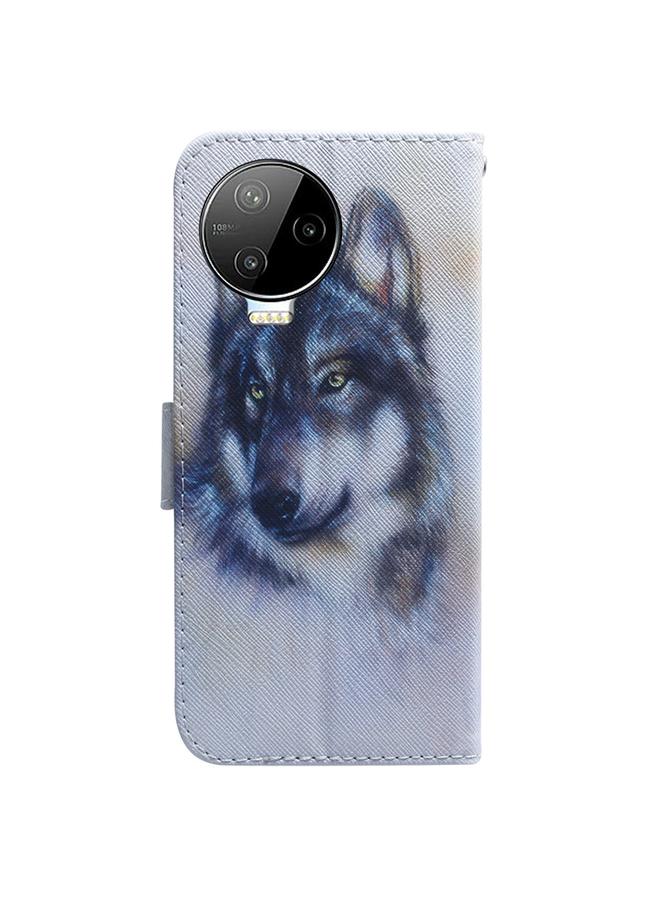 إيروريكس جراب لهاتف Infinix Note 12 Pro 4G، جراب جلدي أفقي قابل للطي برسومات ملونة - Image 3