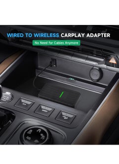 Excefore Wireless CarPlay Adapter for iPhone 2023, 5.8 GHz Wireless Carplay Dongle Converts Factory Cars Wired Carplay to Wireless, Carplay Bluetooth Adapter, Support Online Upgrade Support iOS 10+  - Image 2