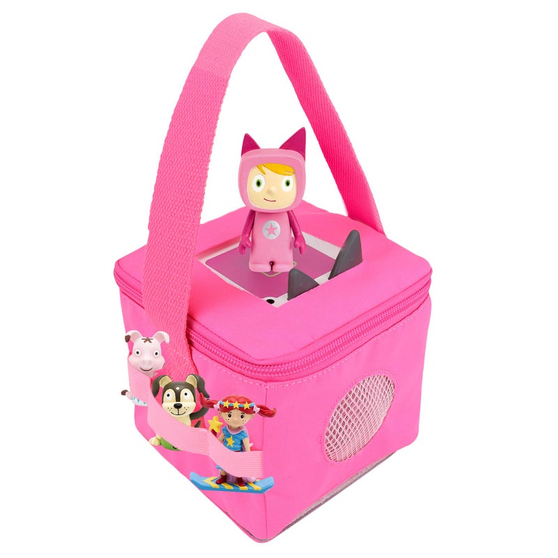 Annmore Bag for Tonies Hearing Figures and Toniebox, Carry Bag for Toniebox Accessories e.g. Charger, Creative Figures, Storage and Transport Bag, Gifts Girls 3 Years, Pink - Image 1