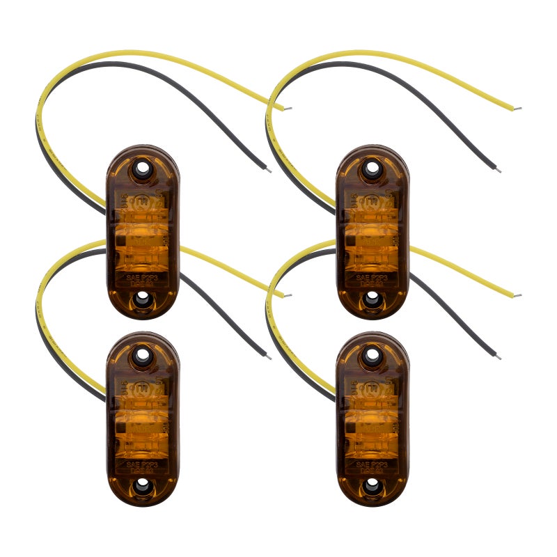 4 Pcs Side Marker Lamp Trailer Tail Light Signal - Image 1