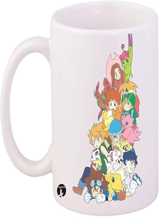RYN Anime Cartoon Character Mug White/Pink/Blue 11Ounce - RYNmg12890
