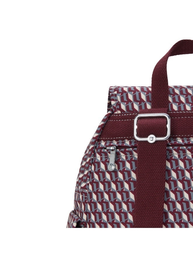 kipling City Pack Small Backpack 3DK Wine - Image 4