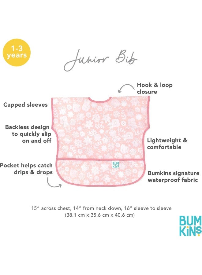Bumkins Bibs - Toddler Bibs, Waterproof, Large for 1-3 Years, Short Sleeve - Image 4