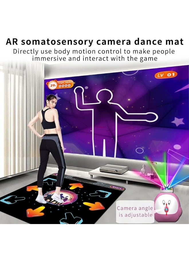 Dance Mat for Kids and Adults, Musical Electronic Dance Step Pad with 100+ Games, 200+Songs, HD Camera, 2 Motion Sensor Controllers, MTV & Cartoon Modes, Toy Gift for Girls& Boys Age 3+ - pzsku/ZF348BAE3830FD6ABD046Z/45/_/1729172877/9c8545c7-7f45-4142-9910-86bcbb924e85