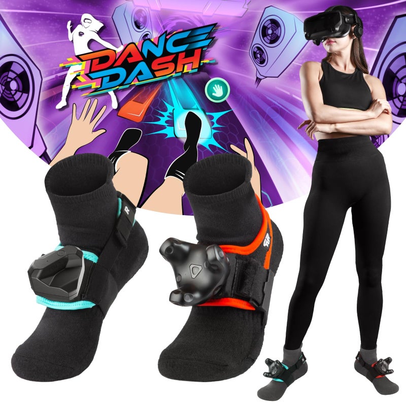 Rebuff Reality Trackstraps Elite Foot Strap for VR Tracker Compatible with Vive Ultimate Tracker 30 20 Ideal for VRChat Dance Dash Full Body Tracking and VR Gaming 2 Feet Straps - Image 2