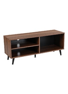 Micasa Elegant Design Floor Standing Rectangular TV Unit Brown and Black 50 x 40 x 120 cm TV-23107B 