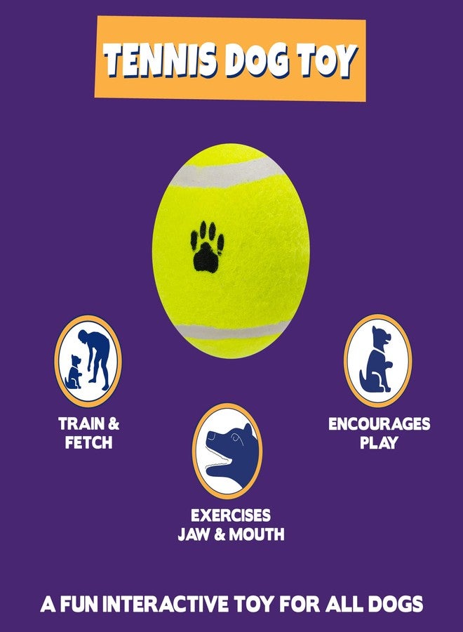 Pet Factory 2-Pack Logical Pet 2.5" Tennis Balls Dog Toy Set - Fluorescent Yellow, Set of 2 - Image 4