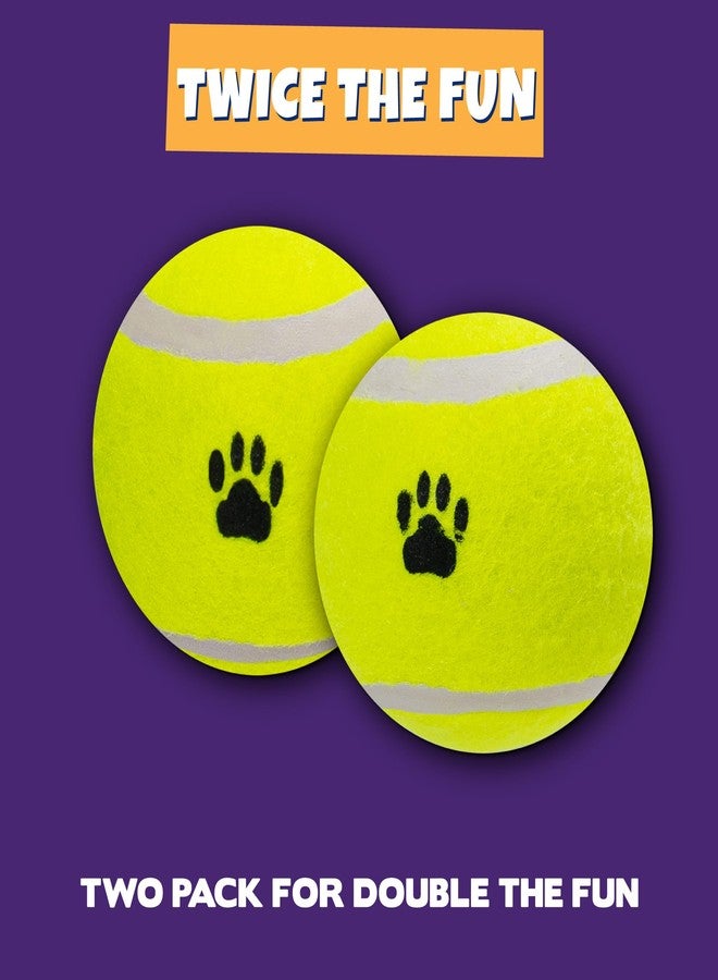 Pet Factory 2-Pack Logical Pet 2.5" Tennis Balls Dog Toy Set - Fluorescent Yellow, Set of 2 - Image 5