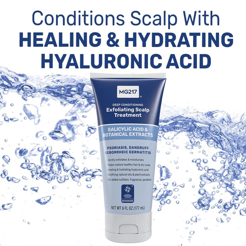 MG217 Deep Conditioning Salicylic Acid Scalp Care for Psoriasis, Exfoliating and Hydrating Formula, Sulfate-Free, Paraben-Free, Cruelty-Free, Fragrance-Free, 6 fl oz - Image 2