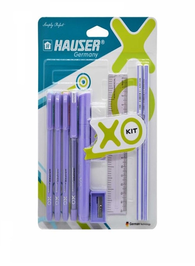 فلير مجموعة أدوات الكتابة Flair Hauser Xo | مجموعة كتابة متكاملة | هدية مثالية للأطفال والطلاب والمكاتب | مجموعة من 10 قطع × عبوتين - قد تختلف الألوان - Image 2