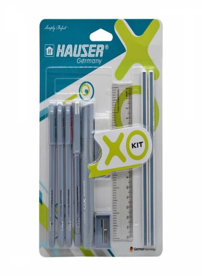 فلير مجموعة أدوات الكتابة Flair Hauser Xo | مجموعة كتابة متكاملة | هدية مثالية للأطفال والطلاب والمكاتب | مجموعة من 10 قطع × عبوتين - قد تختلف الألوان - Image 5
