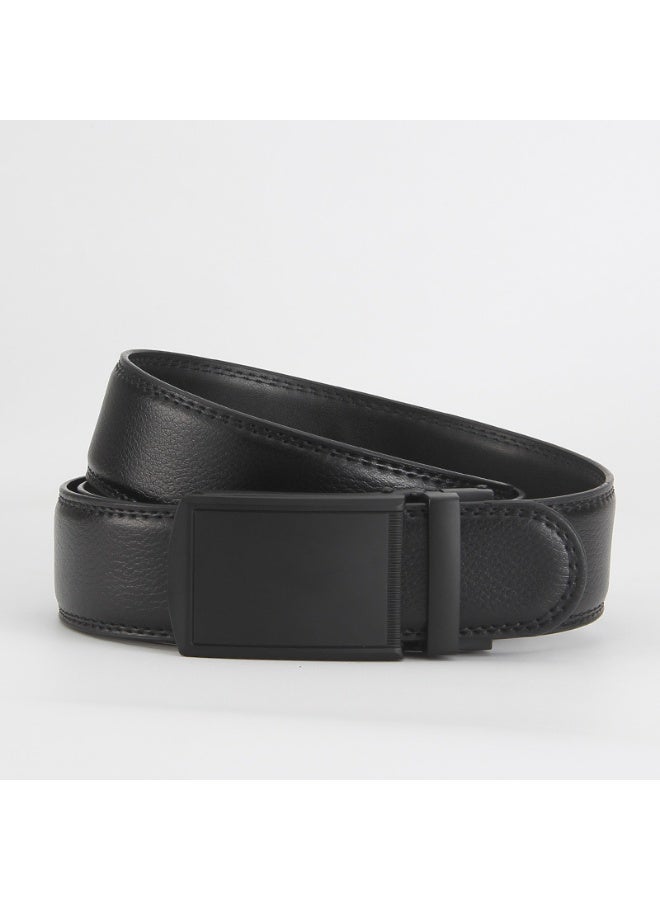 AuliceVerse Classic men's genuine leather belt, crafted with premium leather and alloy buckle, minimalist yet stylish - Image 2