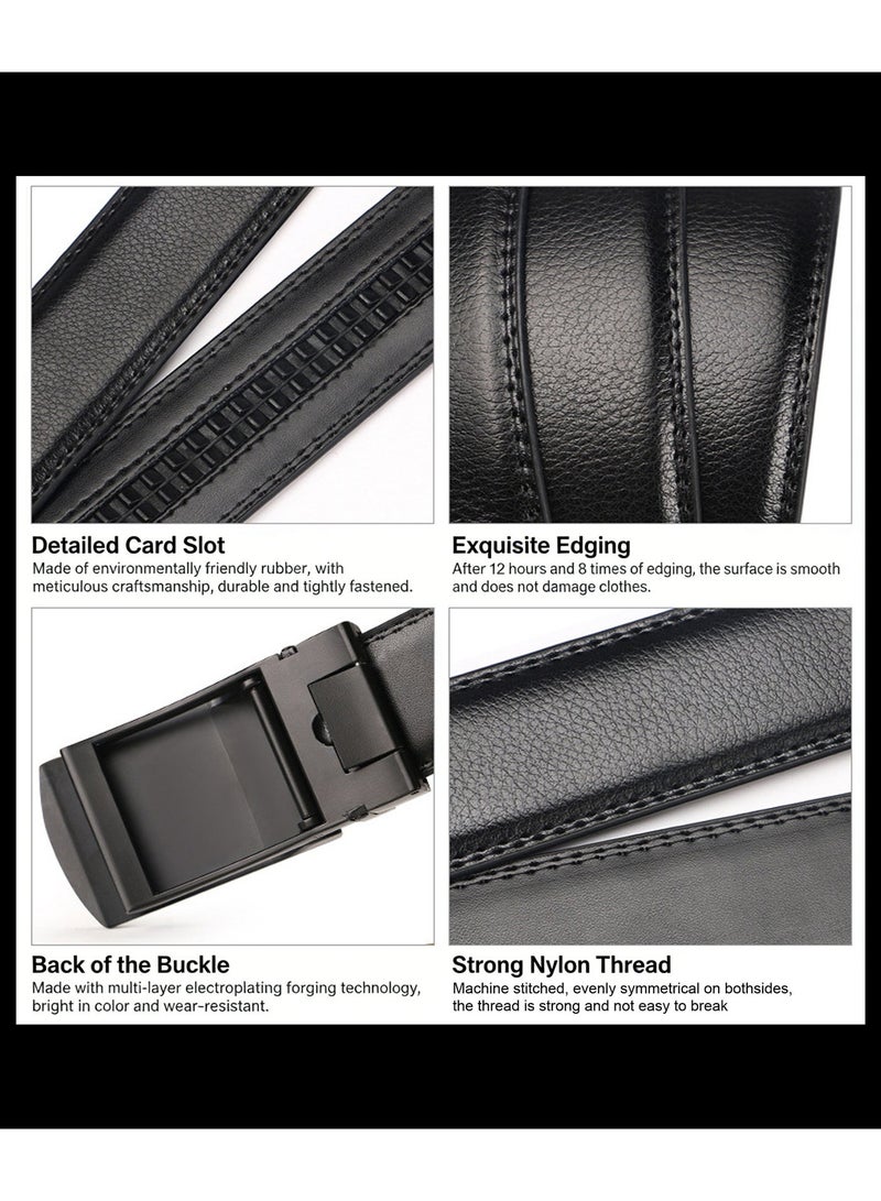 AuliceVerse Classic men's genuine leather belt, crafted with premium leather and alloy buckle, minimalist yet stylish - Image 5