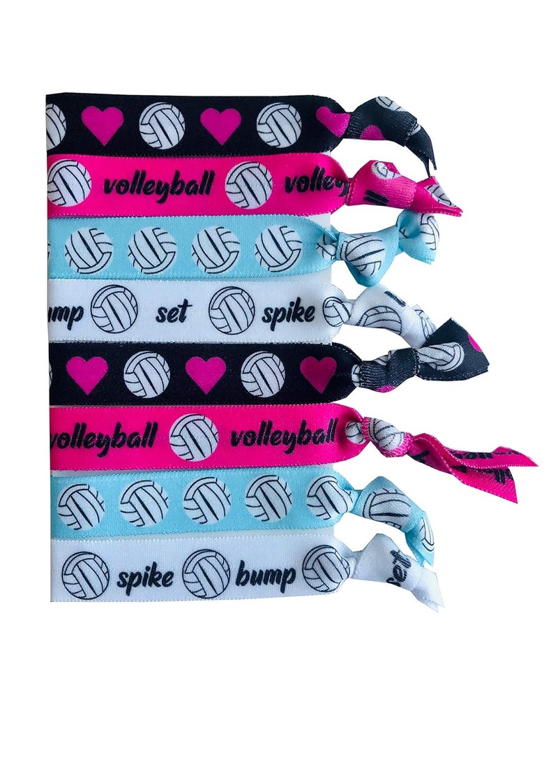 Sportigift Volleyball Gift Hair Ties  Team  Coach Accessories Volleyball Gear for Teen Girls