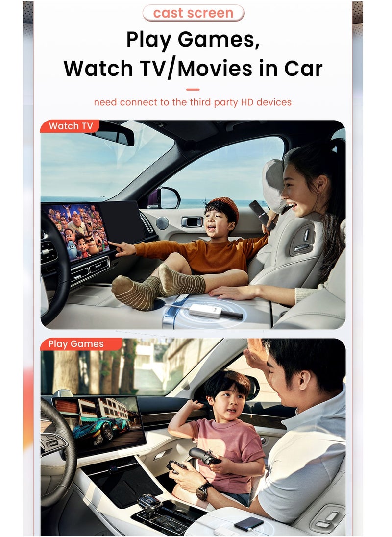 Carlinkit - HD2CP Wired CarPlay HDMI For Youtube Netflix Game Box Switch in Play adapter HDMI For PS 5 4 Fire TV Sticks DVD Game Remote Control Streaming media adapter For BENZ AUDI KIA Hyundai video - Image 1