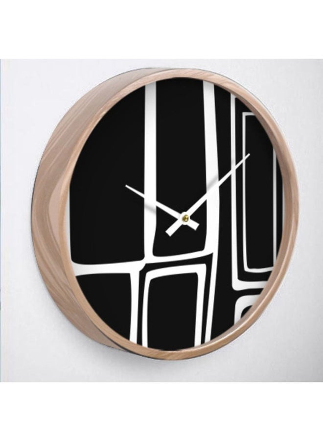 RIZARIES Black & White Abstract Wall Clock - Image 2