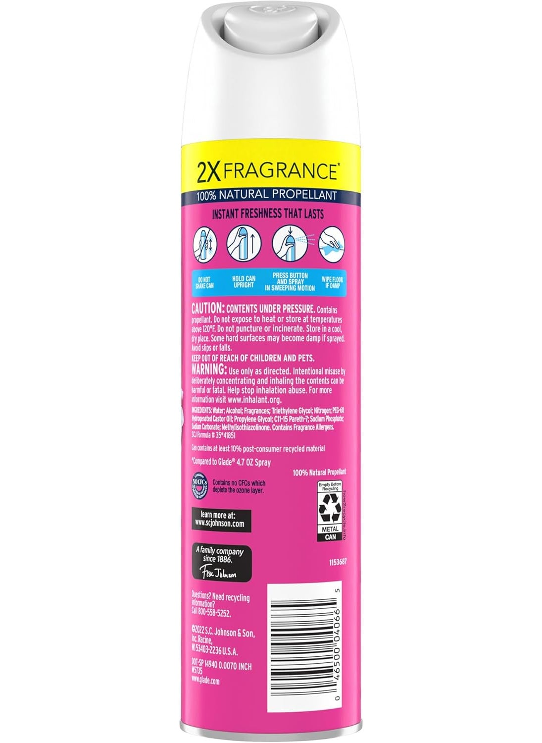 Glade Glade Air Freshener Odor Fighting Room Spray Exotic Tropical Blossoms 83 oz 2 Count  - Image 2