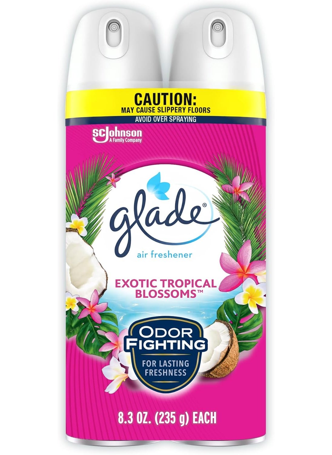 Glade Glade Air Freshener Odor Fighting Room Spray Exotic Tropical Blossoms 83 oz 2 Count  - Image 1