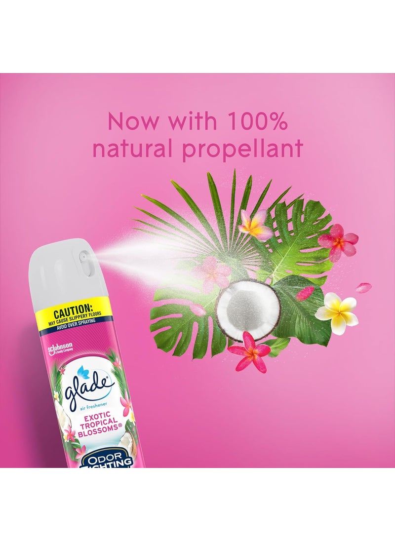 Glade Glade Air Freshener Odor Fighting Room Spray Exotic Tropical Blossoms 83 oz 2 Count  - Image 5