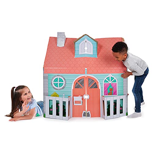 WowWee Pop2Play Kids Playhouse  Sturdy and EcoFriendly Carboard House Folds Flat for Easy Storage  Role Play Toy for Girls and Boys - Image 1