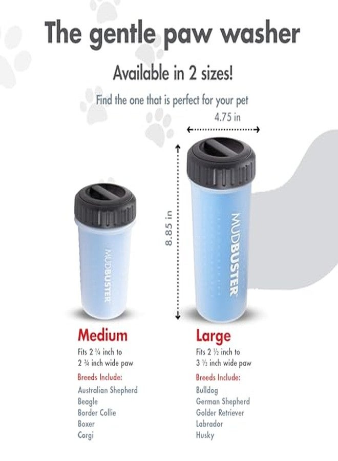 ديكساس منظف مخالب الكلاب المحمول Dexas MudBuster بغطاء، لون أزرق احترافي، حجم كبير مع غطاء - Image 3