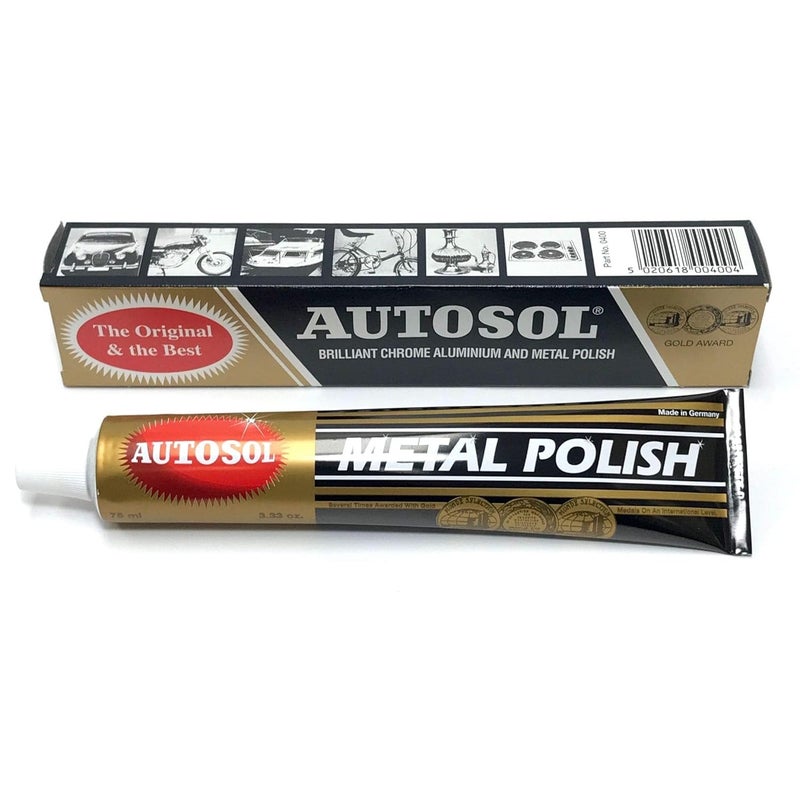Autosol 5pk Metal Polish (75ml x5) Chrome Aluminium Stainless Steel Brass Copper etc - Image 4