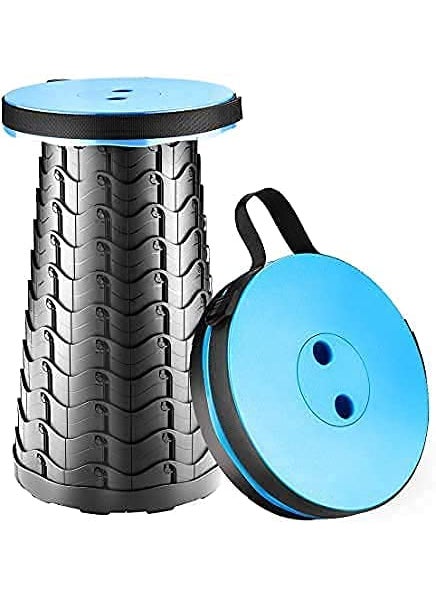 ShipFayda ShipFayda Folding Stool Lightweight Yet More Sturdy with Load Capacity 180KG Retractable Plastic Foldable Collapsible Stool for Camping Fishing Hiking BBQ Outdoors Indoors Kitchen Multicolor  - Image 4