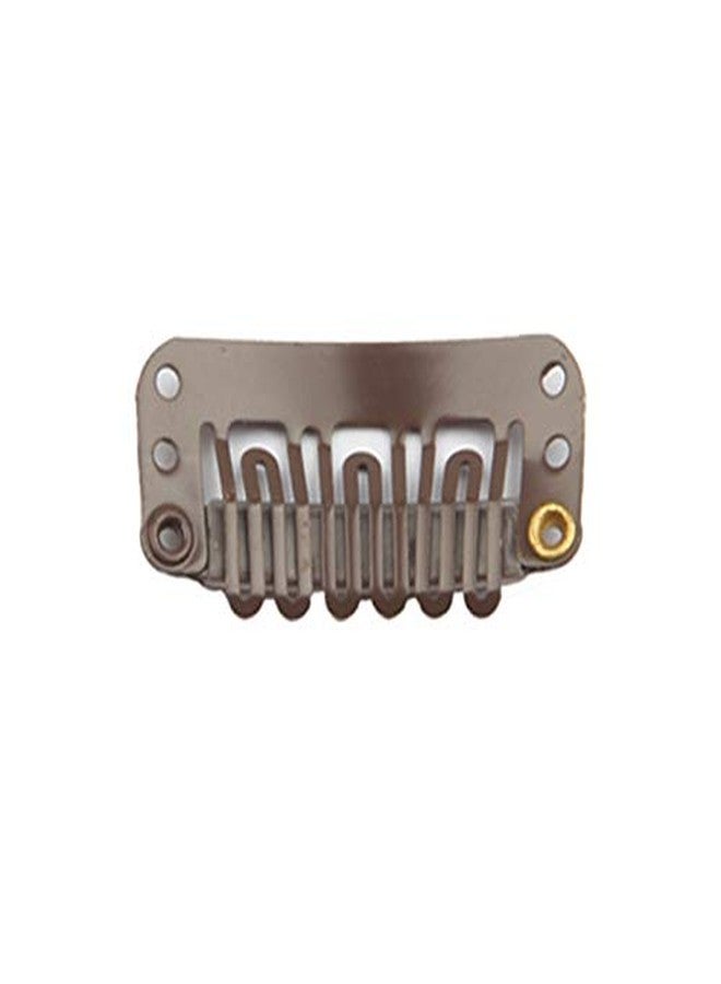 في هونج 20 قطعة من مشابك التثبيت على شكل حرف U المصنوعة من الفولاذ المقاوم للصدأ للشعر المستعار، ووصلات الشعر، وقطع الشعر - ملحقات الشعر المستعار (بني داكن) - Image 4