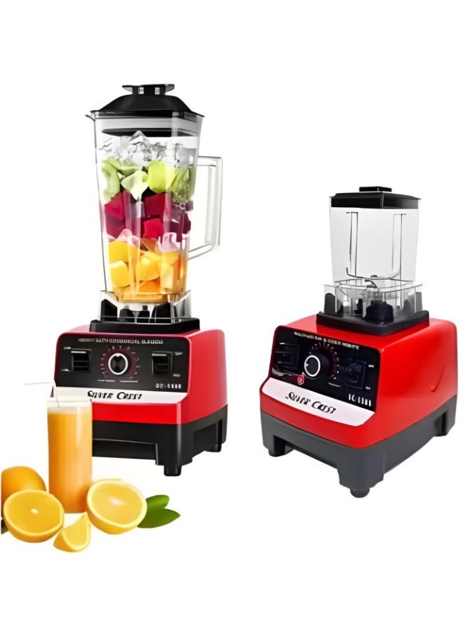 SILVER CREST Juicer Mixer Blender  Smoothie Maker 2L Containers Steel Blades Ice Crush Function Multi Mill Grinder Chopper Countertop Food Blender Accessories mixer grinder juicer machine food processors[Sc-1589] - Image 1