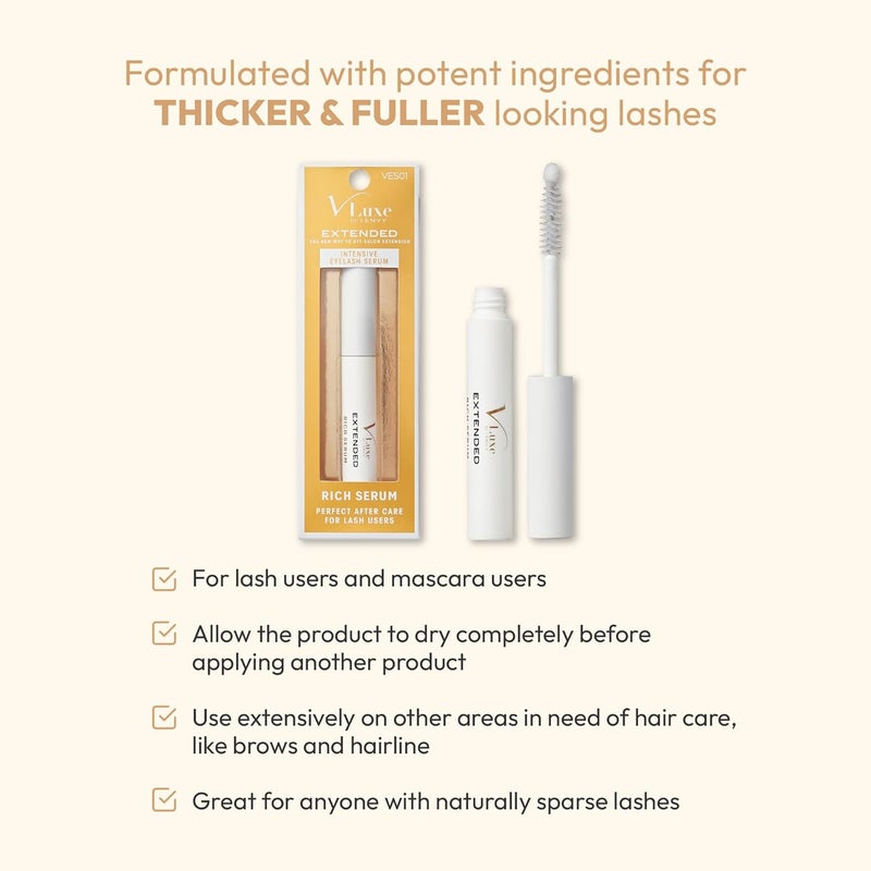 iENVY Extended Intensive Eyelash Serum Rich Formula for Thicker Fuller Lashes Lash Enhancement Infused with Capixyl Lakesis for Optimal Improvement - Image 4