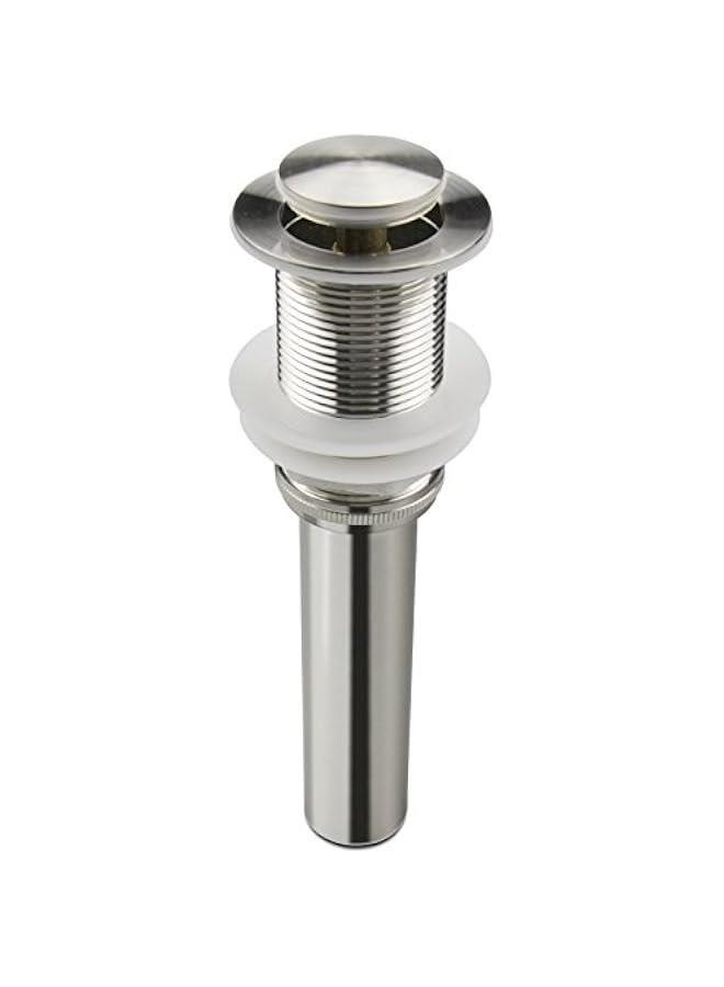 Bathroom Sink Drain,Drain Stopper Bathroom Sink Without Overflow,Pop Up Drain Strainer,Stainless Steel Brushed Nickel - Image 1