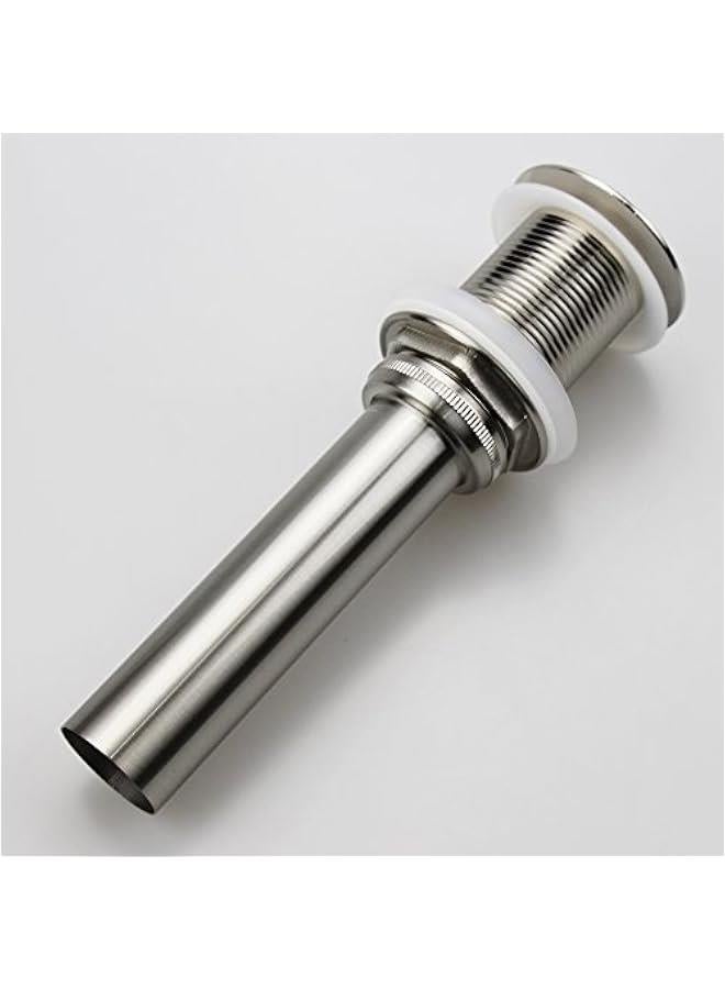 Bathroom Sink Drain,Drain Stopper Bathroom Sink Without Overflow,Pop Up Drain Strainer,Stainless Steel Brushed Nickel - Image 2