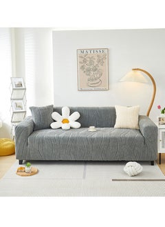 Sharpdo Sofa Cover Stretch Sofa Slipcover 4 Seater Sofa Protector Couch Covers Thick Non-Slip Fashion Nordic Style Washable Soft Large Size 235-300CM  - Image 1