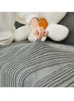 Sharpdo Sofa Cover Stretch Sofa Slipcover 4 Seater Sofa Protector Couch Covers Thick Non-Slip Fashion Nordic Style Washable Soft Large Size 235-300CM  - Image 3