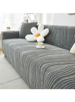 Sharpdo Sofa Cover Stretch Sofa Slipcover 4 Seater Sofa Protector Couch Covers Thick Non-Slip Fashion Nordic Style Washable Soft Large Size 235-300CM  - Image 2
