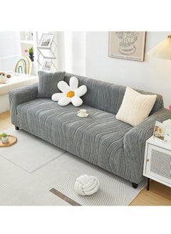 Sharpdo Sofa Cover Stretch Sofa Slipcover 4 Seater Sofa Protector Couch Covers Thick Non-Slip Fashion Nordic Style Washable Soft Large Size 235-300CM  - Image 5