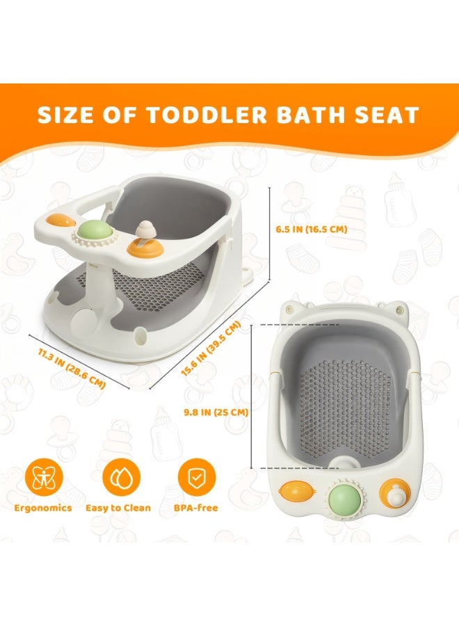 Halamodo Bath Seat for Toddlers, Designed for Babies And Children to Ensure Safety During Bathing And Showering. This Non-Slip Chair Features Suction Cups And a Soft Cushion for Infants Aged 6 Months And Older, - Image 2