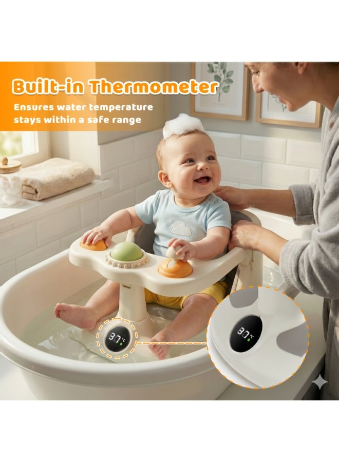 Halamodo Bath Seat for Toddlers, Designed for Babies And Children to Ensure Safety During Bathing And Showering. This Non-Slip Chair Features Suction Cups And a Soft Cushion for Infants Aged 6 Months And Older, - Image 4