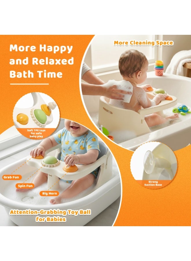 Halamodo Bath Seat for Toddlers, Designed for Babies And Children to Ensure Safety During Bathing And Showering. This Non-Slip Chair Features Suction Cups And a Soft Cushion for Infants Aged 6 Months And Older, - Image 5