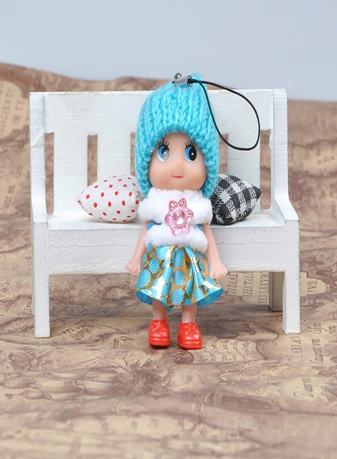 DOYIFUN 8 PCS Lovely Tiny Dolls Keychain, Silicone Princess Mini Doll for Girls, DIY Miniature Dollhouse Kit Decoration Little Dolls Christmas Festival Reborn Baby Stuff Gift Bag Accessories - Image 3