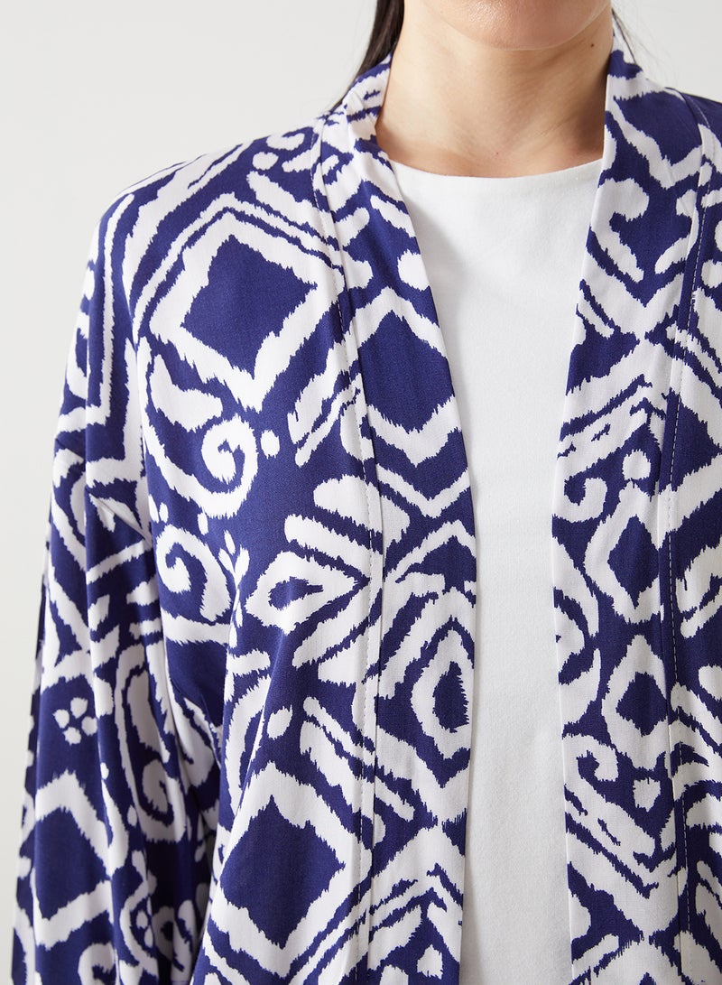 LC WAIKIKI Shawl Collar Patterned Oversize Women's Kimono - Image 3