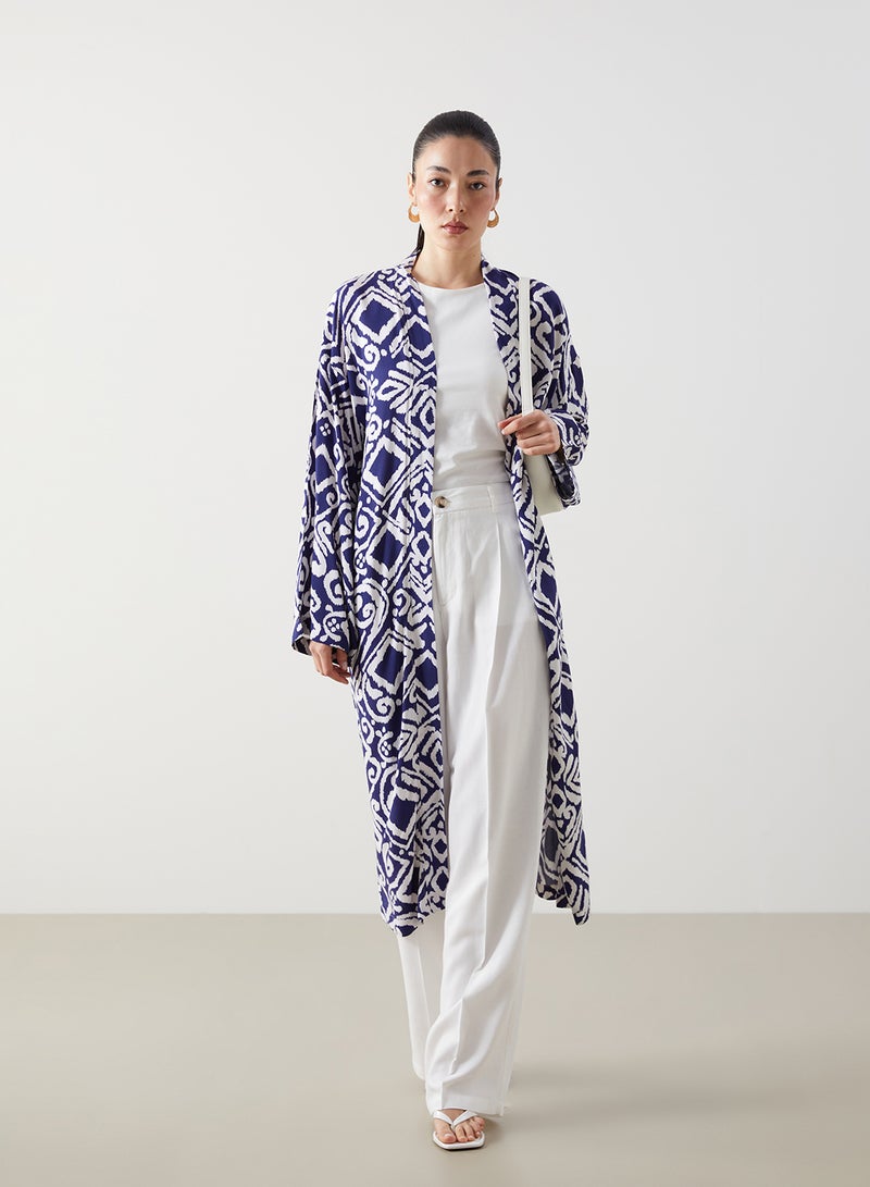 LC WAIKIKI Shawl Collar Patterned Oversize Women's Kimono - Image 1