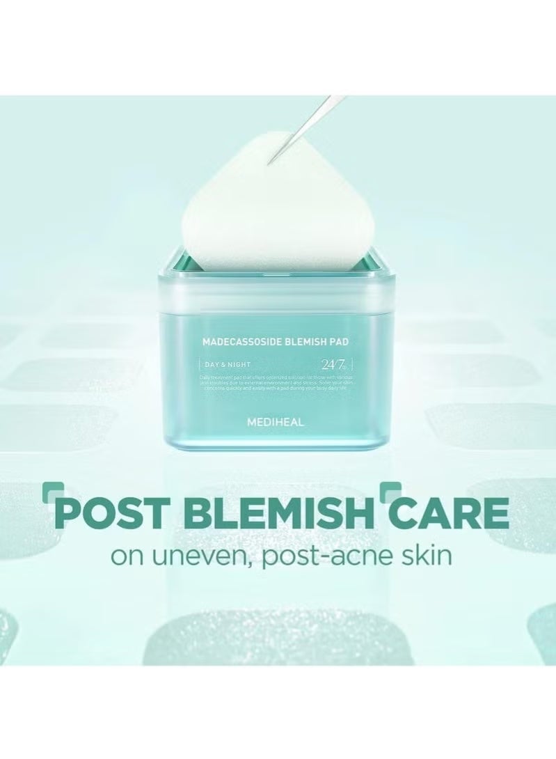 MEDIHEAL Madecassoside Cotton Facial Pads - Toner Pads with Centella Asiatica to Improve Uneven Skin Tone - Vegan Face Gauze Pads, 100 Pads - Image 2