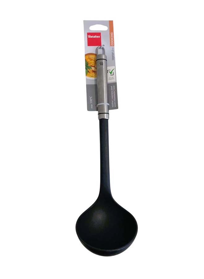 Metaltex Honor Soup Ladle 33cm , Stainless Steel Handle with Soft-Touch Grip, Deep Serving Ladle for Soups, Sauces & Stews - Image 2
