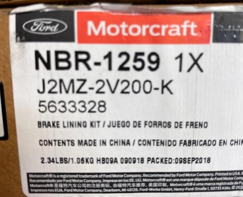 Motorcraft Genuine Rear Brake Pad for Ford Fusion, Milan, MKZ (2013-2020) - Image 3