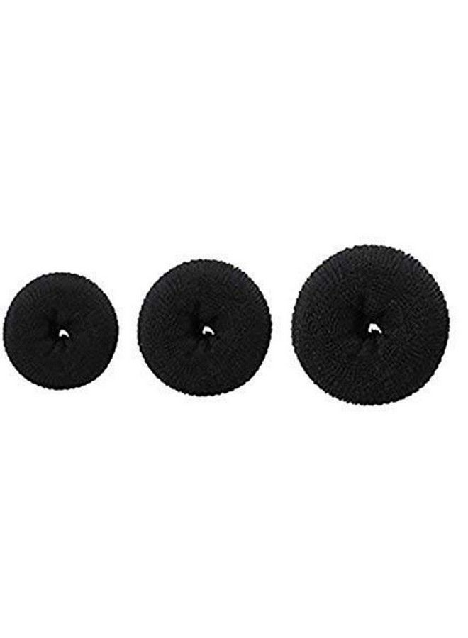 FOK Set Of 3Pc Hair Puff Up Volumizer Bun Donut Puff Maker 3 Sizes Puff Styler Hair Accessory - Image 2