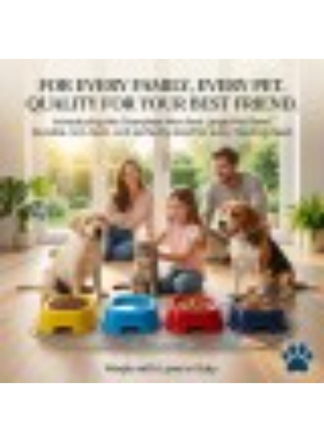 Geoplast Georplast Large Square Pet Bowl Lime Green 26x26x8.5 cm for Dogs & Cats – Durable Non-Toxic Plastic Feeding Bowl - Image 2